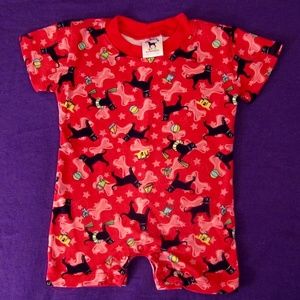 The Black Dog Romper 6-12m